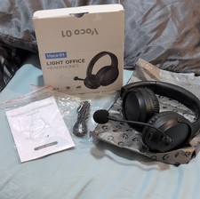 Voco 01 Bluetooth Headphones Foldable Telescopic Headband Boom Mic Black