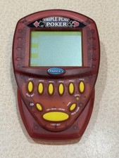 2000 Radica Triple Play Poker Electronic Handheld Poker Game Works