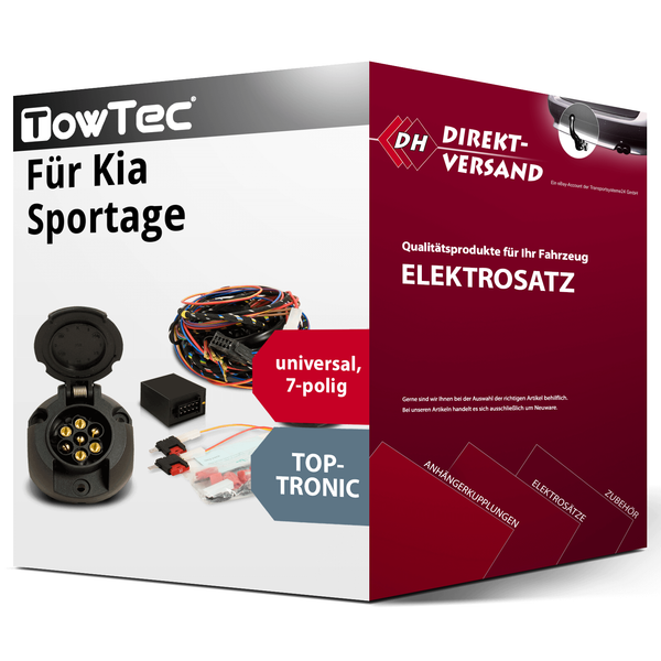 für Kia Sportage II Typ Je/ KM Elektrosatz 7Polig Universell Esatz-image
