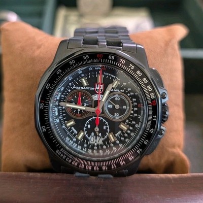 Luminox F-22 Raptor 9241 Titanium Chronograph Pilot Watch - Swiss Made - 200M
