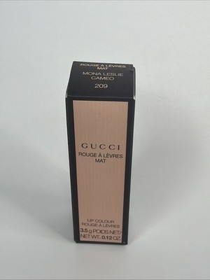 Gucci Rouge A Levres MAT Lip Colour MONA LESLIE CAMEO 209 NIB 0.12 oz Free Ship