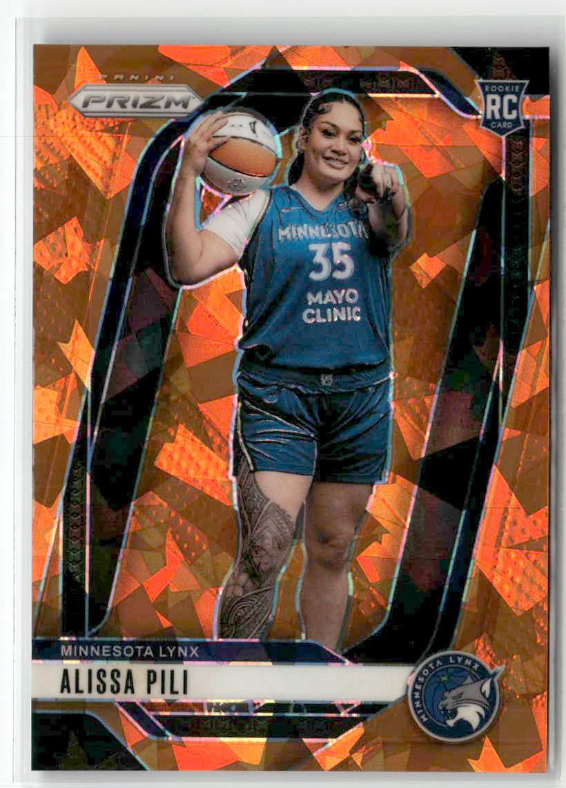 Alissa Pili 2024 Panini Prizm WNBA #150 Ice Orange Prizms
