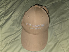 Saint Laurent Logo Embroidered Baseball Cap Beige One Size