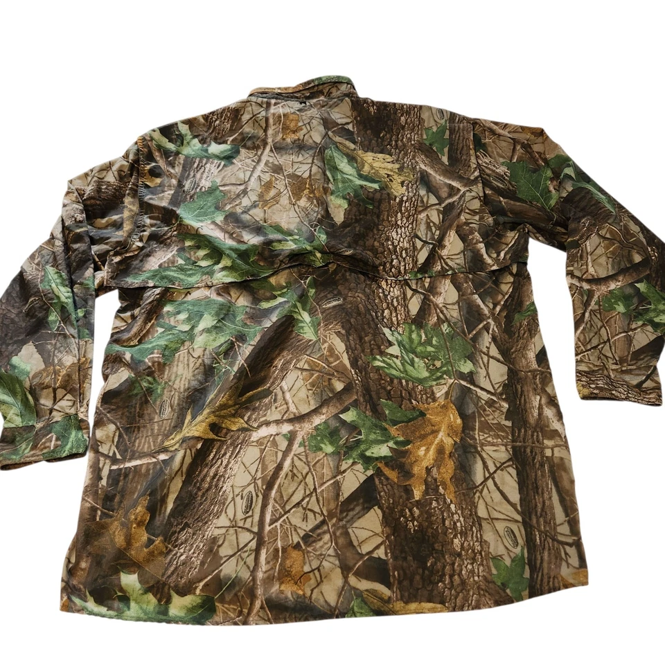 RedHead Men's Realtree Camo Lightweight LS Roll Tab Button Up Vented Shirt Sz XL - Image 4 of 4