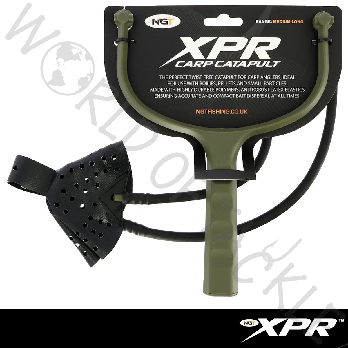 NGT Carp Fishing Catapult XPR for Boilies Pellets Bait Particles Anti Tangle