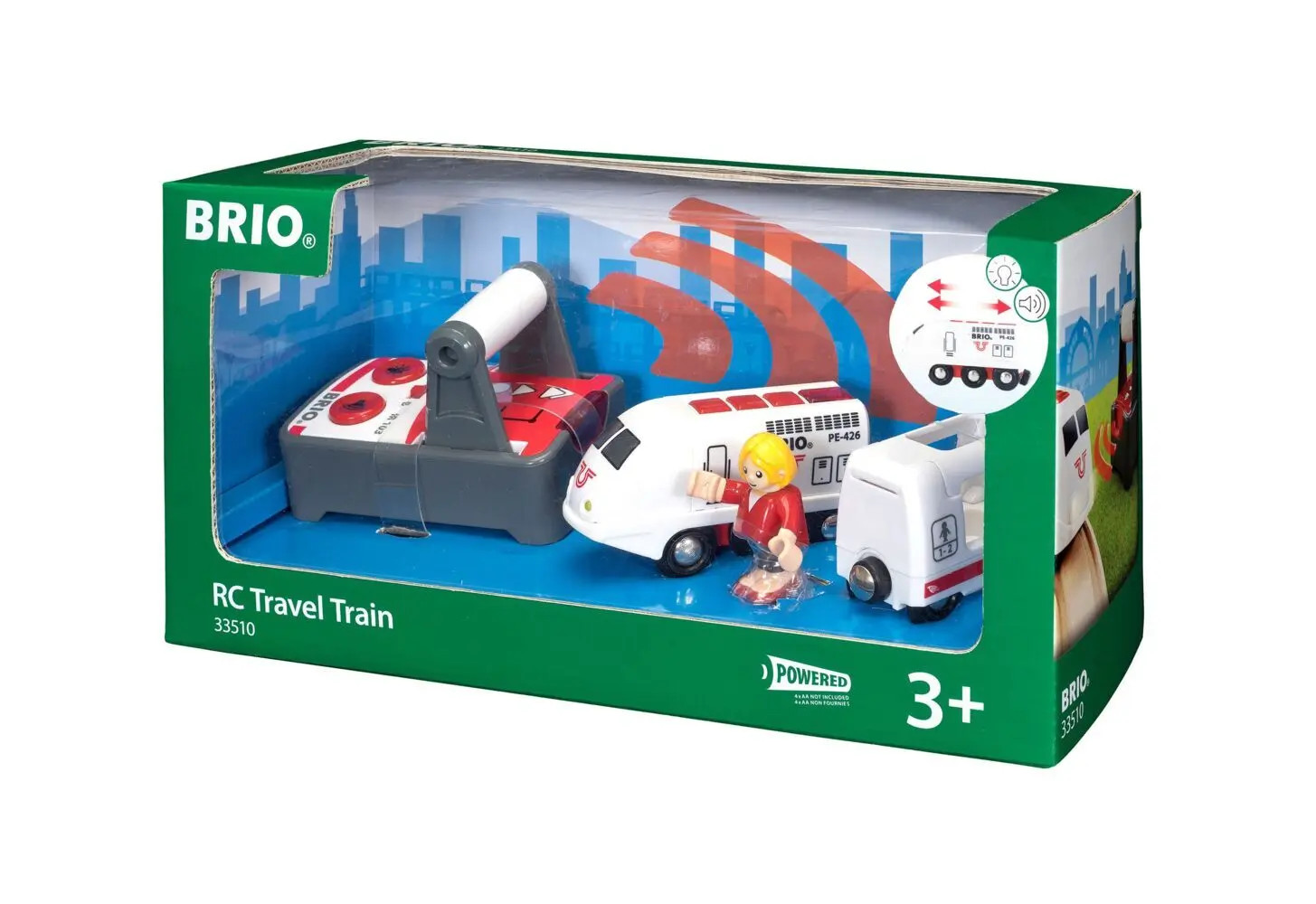 FERNGESTEUERTER ZUG Holzeisenzüge BRIO Zug 33510 Remote Control Travel Train - Image 4