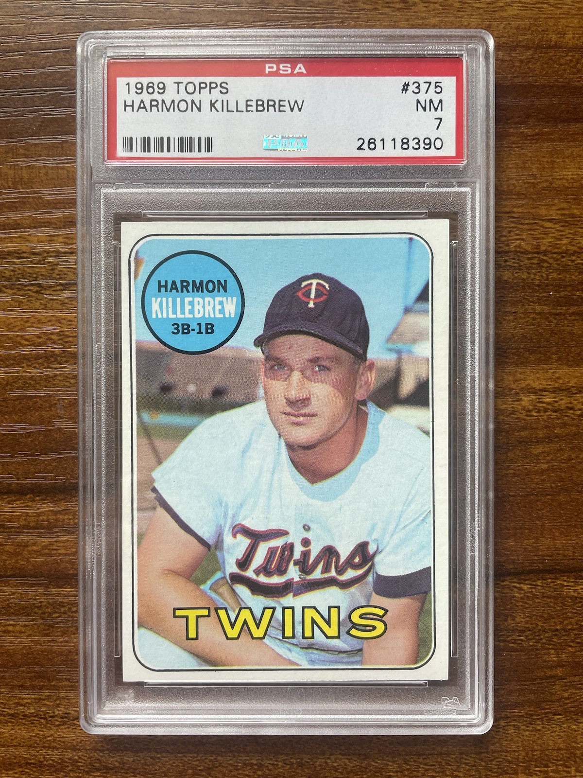 1969 Topps - Harmon Killebrew #375 PSA 7