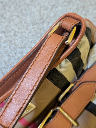 Original Burberry Schultertasche Prorsum Check Canvas und Leder - Bild 6 von 16