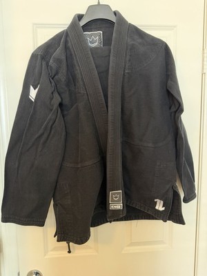 KINGZ KIMONO Men's Martial Arts Gi Jacket AND PANTS A3 Black Cotton 