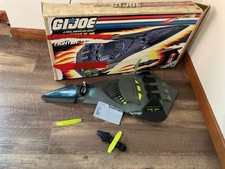 GI Joe 1988 Phantom X-19 Stealth Fighter with box missing a few pieces