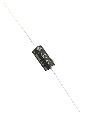 5 PCS PANA AL CAPACITOR 100UF 100MF 50V AXIAL (Replacing 40V 35V 25V 16V 10V)