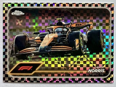 Topps Chrome F1 2024 Lando Norris Black & White Checker Flag #79