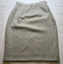 RALPH LAUREN Purple Label RARE Made In USA VTG 80s Wool Cashmere Lined Skirt 10