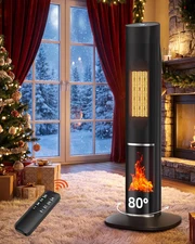 1500W Portable Space Heater Large Room, Electric Space Heaters for Indoor Use wi