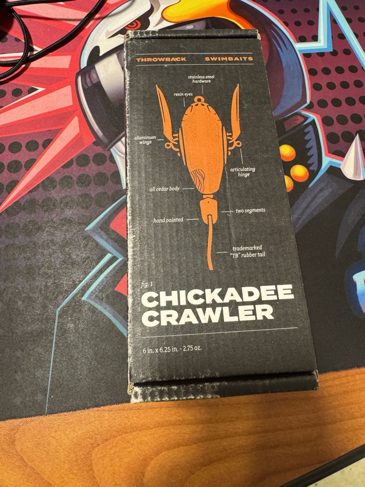 Throwback Baits Chickadee Crawler Fishing Lure