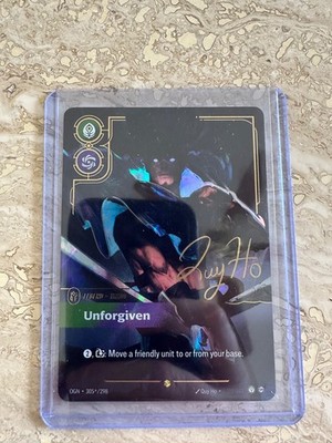 Riftbound Origins 305*/298 Signature Yasuo Unforgiven TCG League Of Legends 