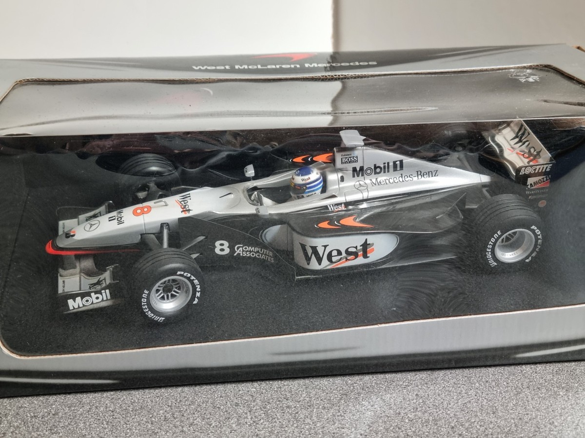 West McLaren Mercedes ミニカー シルバー MiniChamps F1 1:18 West McLaren Mercedes MP4/14 M.Hakkinen Boxed