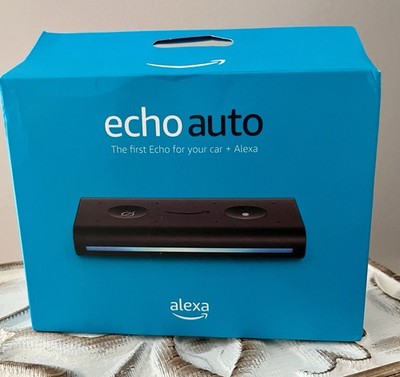 Amazon Echo Auto Smart Speaker Black Alexa Bluetooth AUX Voice Control Mic Mute