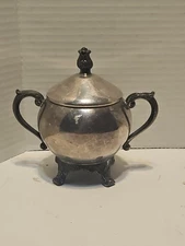 F B Rogers Silver Co Silver Plate Creamer And Sugar Bowl Trade Mark 1224