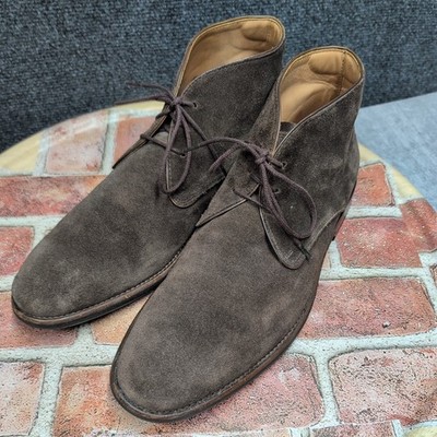 Russell & Bromley Brown Suede Chukka Boots Shoes Men's Sz Eu45/US 11.5-12
