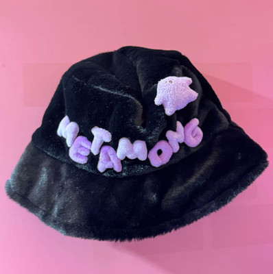 Pokémon Store Ditto Fuzzy Bucket Hat NEW Korea Official Limited