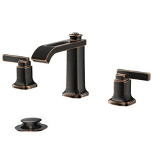 Forious 3 Hole Oil Rubbed Bronze Bathroom Faucet8 Inch Widespread Bathroom