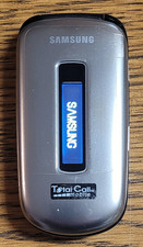 Samsung SPH-M240 - Silver and Black  Total Call  Very Rare CDMA Flip Phone