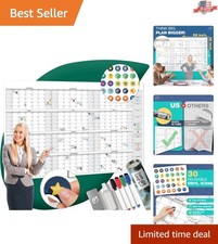 2026 Full Dry Erase Calendar - 58x38 Giant Wall Planner for Easy Scheduling