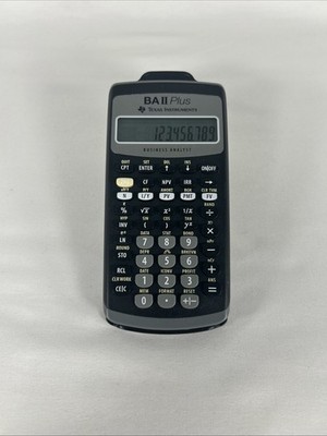 Texas Instruments BAII BA2 Plus Financial Calculator Business Analyst