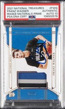 NATIONAL TREASURES ROOKIE MATERIALS FRANZ WAGNER 12/25 PSA AUTHENTIC AUTO 10