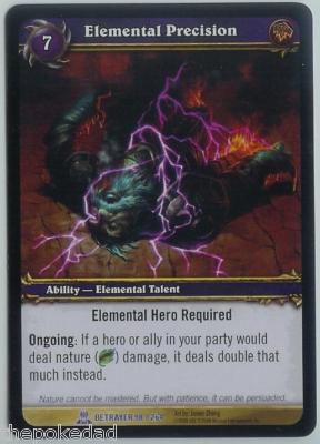 WORLD OF WARCRAFT WoW NM Rare Ability #98/264 ELEMENTAL PRECISION - Betrayer