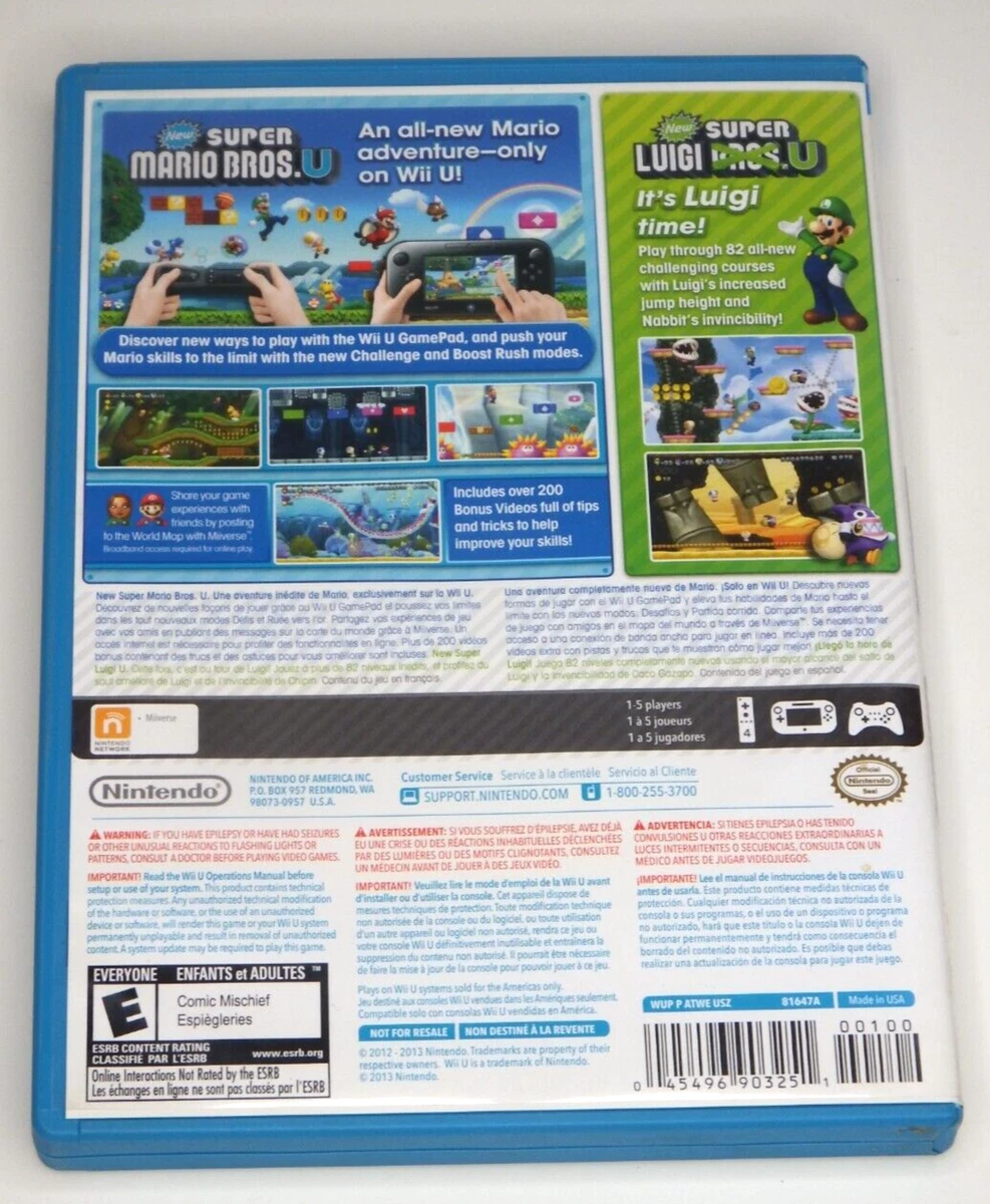 Wii Replacement Case - NO GAME - New Super Mario Bros. Wii