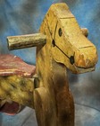 Antique Primitive Americana Folk Art Child's Riding WOODEN HORSE Must See — photo 7
