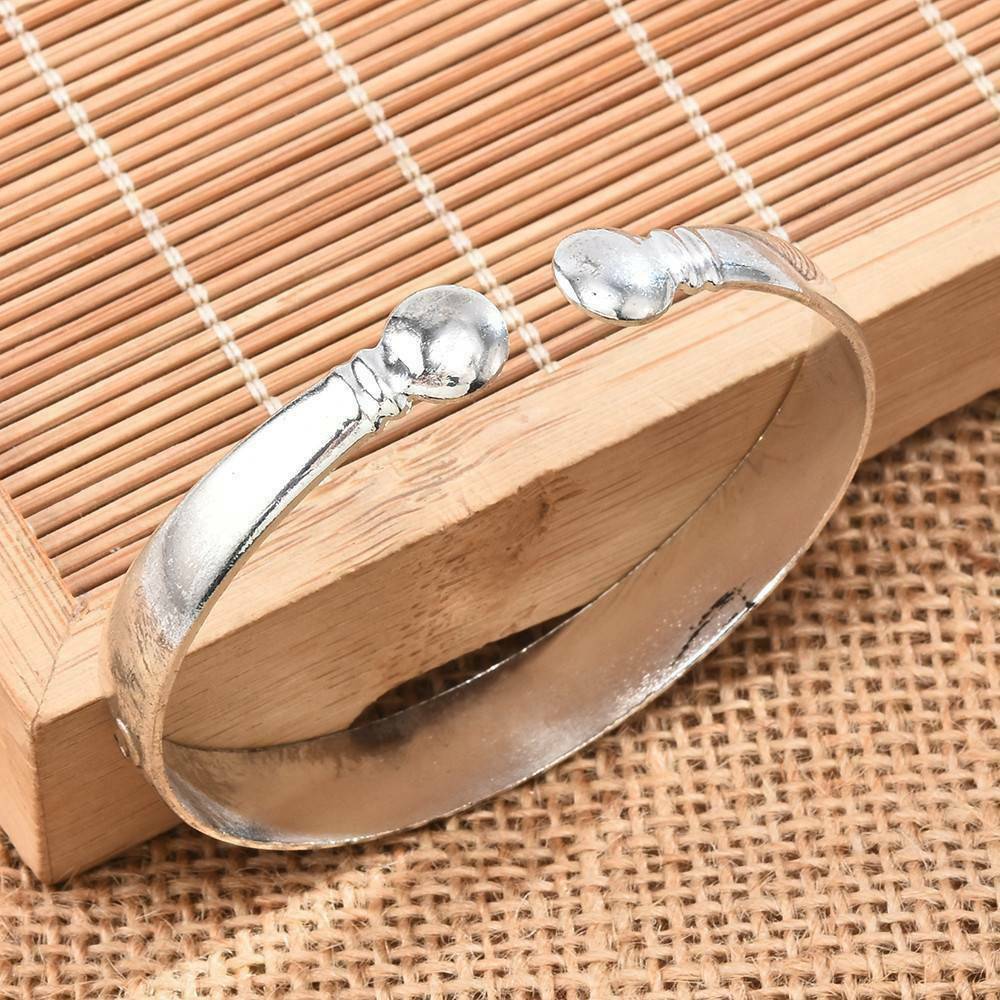 アクセサリー Tibet vintage- bangle Vintage Tibetan Silver Adjustable Bangle Bracelet - Carved