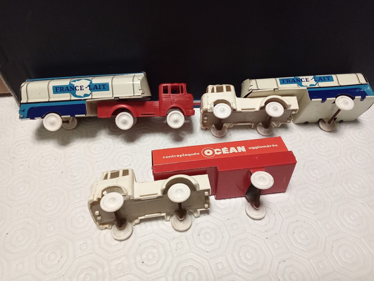 Lot De 4 Camions Berliet Stradair Jouets Anciens SESAME – Occasion