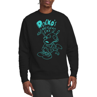 Rocko'S Modern Life Neon Rocko Sweatshirt, schwarz