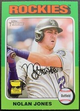 2024 TOPPS HERITAGE NOLAN JONES COLORADO ROCKIES ALL STAR ROOKIE GOLD CUP #315