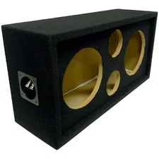Speaker Pod Enclosure Box Carpeted MDF fits 8" Midrange/Woofers and 4" Tweeters
