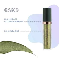 Flower Beauty Warrior Glitter Liquid Eyeshadow Long-Lasting High-Impact WG4 CAMO