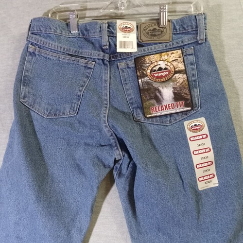 Wrangler Blue Ridge Herren Denim Blue Jeans Relaxed Fit 32" x 30" Straight Leg - Bild 9 von 9