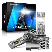 NOVSIGHT ATV UTV N63 9006 LED Headlight Bulbs Low Beam 120W 6500K White 2 Pack