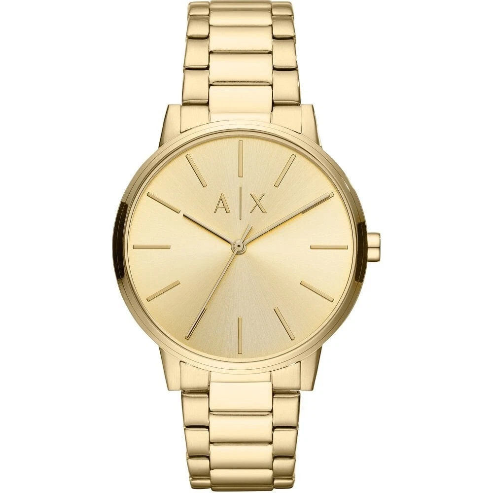 Armani Exchange Women Gold Plated Case Wristwatches for sale  display picture 3