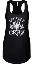 Lets Get Cray Mardi Gras New Orleans Bourbon Street Parody Pun Funny Ladies Tank