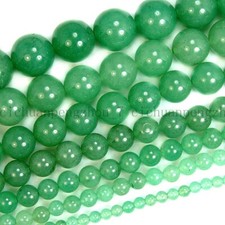 Natural 4mm 6mm 8mm 10mm 12mm 14mm Green Aventurine Gems Round Loose Beads 15''