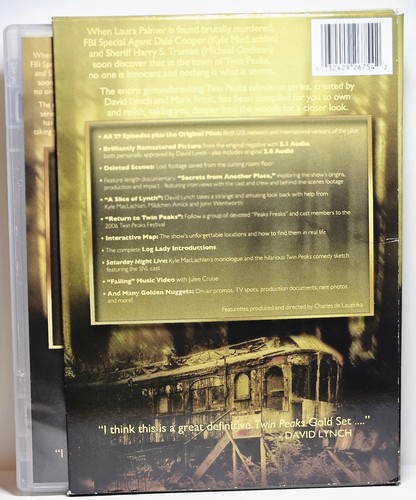 Twin Peaks: Definitive Gold Box Ed. (1990) DVD W/ slipcover Collector est. sale - 第 2/6 張圖片