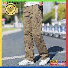 Men's Pants Cargo Sweatpants Pro Club Trousers Tracksuit Bottoms Jogging