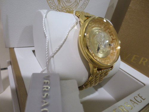 Versace Women's VE6F00623 Medusa Alchemy Swiss Quartz Gold IP Watch - Picture 5 of 10