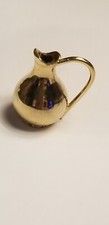 Heavy Brass Dollhouse Miniature Pitcher Jug