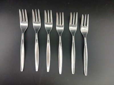 6x Bavaria Roninox  18/8 Stainless Kuchengabeln 