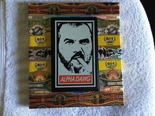 Erik Espinosa / La Zona custom cigar band art w/ Alpha Dawg box top - 8" x 9"